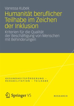 Humanität beruflicher Teilhabe im Zeichen der Inklusion (eBook, PDF) - Kubek, Vanessa