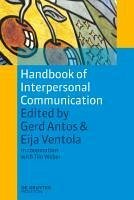 Cover Handbook of Interpersonal Communication (eBook, PDF)