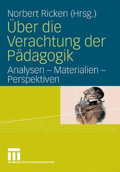 Über die Verachtung der Pädagogik (eBook, PDF)