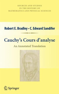 Cauchy’s Cours d’analyse (eBook, PDF) - Bradley, Robert E.; Sandifer, C. Edward