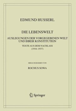Die Lebenswelt (eBook, PDF) - Husserl, Edmund