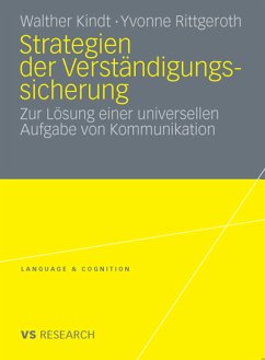 Strategien der Verständigungssicherung (eBook, PDF) - Kindt, Walther; Rittgeroth, Yvonne