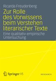 Zur Rolle des Vorwissens beim Verstehen literarischer Texte (eBook, PDF)