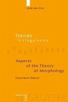 Aspects of the Theory of Morphology (eBook, PDF) - Mel'Cuk, Igor