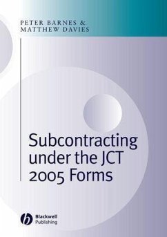 Cover Subcontracting Under the JCT 2005 Forms (eBook, PDF)