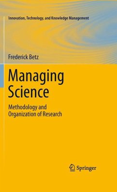 Managing Science (eBook, PDF) - Betz, Frederick