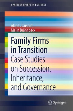 Family Firms in Transition (eBook, PDF) - Carsrud, Alan L.; Brännback, Malin