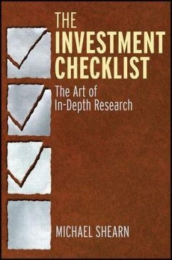 The Investment Checklist (eBook, PDF) - Shearn, Michael