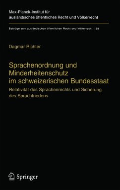Sprachenordnung und Minderheitenschutz im schweizerischen Bundesstaat (eBook, PDF) - Richter, Dagmar