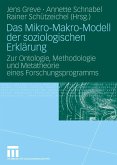 Das Mikro-Makro-Modell der soziologischen Erklärung (eBook, PDF)