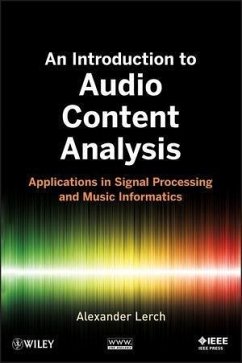An Introduction to Audio Content Analysis (eBook, PDF) - Lerch, Alexander