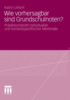 Wie vorhersagbar sind Grundschulnoten? (eBook, PDF) - Lintorf, Katrin