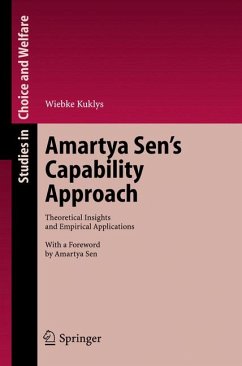 Amartya Sen's Capability Approach (eBook, PDF) - Kuklys, Wiebke