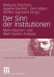 Der Sinn der Institutionen (eBook, PDF) - Bild 1