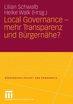 Local Governance - mehr Transparenz und Bürgernähe? (eBook, PDF)