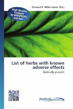 List of herbs with known adverse effects