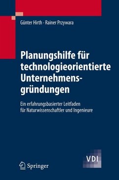 Planungshilfe für technologieorientierte Unternehmensgründungen (eBook, PDF) - Hirth, Günter; Przywara, Rainer