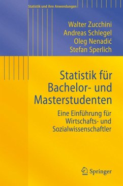 Statistik für Bachelor- und Masterstudenten (eBook, PDF) - Zucchini, Walter; Schlegel, Andreas; Nenadic, Oleg; Sperlich, Stefan