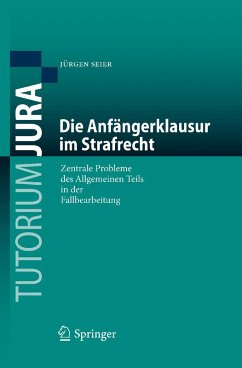 Die Anfängerklausur im Strafrecht (eBook, PDF) - Seier, Jürgen