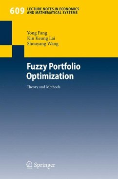 Fuzzy Portfolio Optimization (eBook, PDF) - Fang, Yong; Lai, Kin Keung; Wang, Shouyang