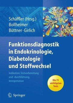 Funktionsdiagnostik in Endokrinologie, Diabetologie und Stoffwechsel (eBook, PDF) - Schäffler, Andreas; Bollheimer, Cornelius; Büttner, Roland; Girlich, Christiane