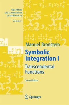 Symbolic Integration I (eBook, PDF) - Bronstein, Manuel