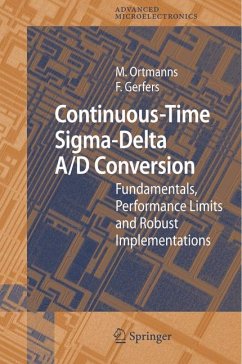 Continuous-Time Sigma-Delta A/D Conversion (eBook, PDF) - Gerfers, Friedel; Ortmanns, Maurits