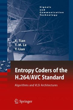 Entropy Coders of the H.264/AVC Standard (eBook, PDF) - Tian, Xiaohua; Le, Thinh M.; Lian, Yong