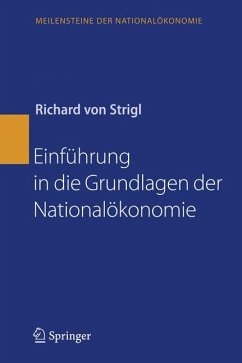 Einführung in die Grundlagen der Nationalökonomie (eBook, PDF) - Strigl, Richard