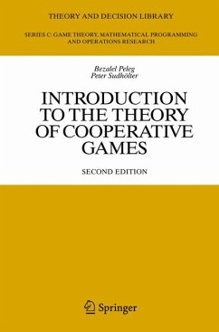 Introduction to the Theory of Cooperative Games (eBook, PDF) - Peleg, Bezalel; Sudhölter, Peter