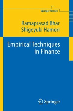Empirical Techniques in Finance (eBook, PDF) - Bhar, Ramaprasad; Hamori, Shigeyuki
