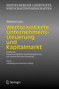 Wertorientierte Unternehmenssteuerung und Kapitalmarkt (eBook, PDF) - Laux, Helmut