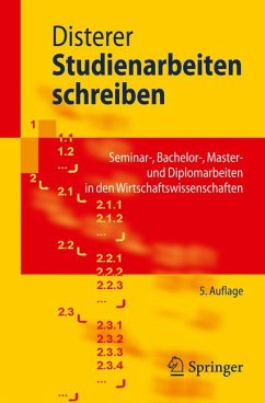 Studienarbeiten schreiben (eBook, PDF) - Disterer, Georg