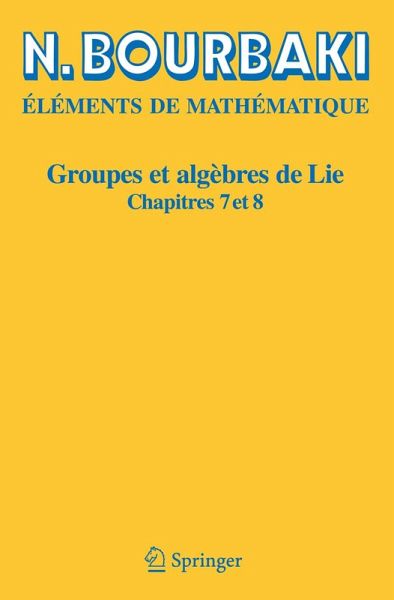 Groupes et algèbres de Lie (eBook, PDF)