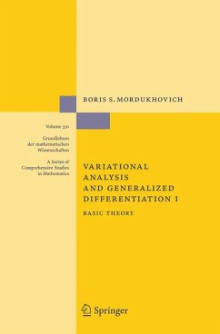 Variational Analysis and Generalized Differentiation I (eBook, PDF) - Mordukhovich, Boris S.