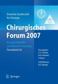 Chirurgisches Forum 2007 für experimentelle und klinische Forschung (eBook, PDF)