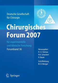 Chirurgisches Forum 2007 für experimentelle und klinische Forschung (eBook, PDF)