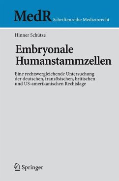 Embryonale Humanstammzellen (eBook, PDF) - Schütze, Hinner