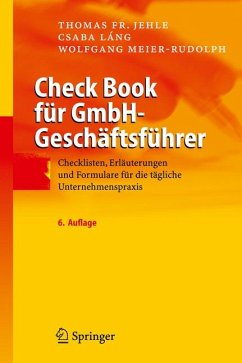 Check Book für GmbH-Geschäftsführer (eBook, PDF) - Jehle, Thomas F.; Láng, Csaba; Meier-Rudolph, Wolfgang