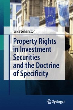 Property Rights in Investment Securities and the Doctrine of Specificity (eBook, PDF) - Johansson, Erica