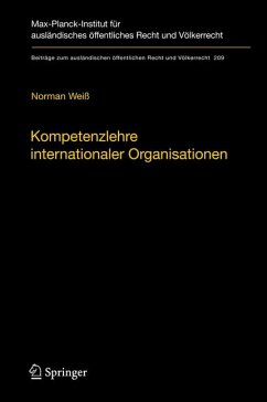 Kompetenzlehre internationaler Organisationen (eBook, PDF) - Weiß, Norman