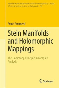 Stein Manifolds and Holomorphic Mappings (eBook, PDF) - Forstnerič, Franc