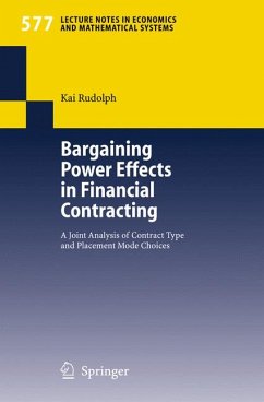 Bargaining Power Effects in Financial Contracting (eBook, PDF) - Rudolph, Kai