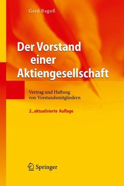 Der Vorstand einer Aktiengesellschaft (eBook, PDF) - Raguß, Gerd