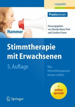 Stimmtherapie mit Erwachsenen (eBook, PDF) - Hammer, Sabine S.