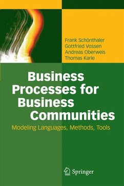 Business Processes for Business Communities (eBook, PDF) - Schönthaler, Frank; Vossen, Gottfried; Oberweis, Andreas; Karle, Thomas