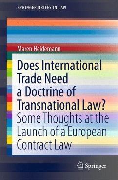 Does International Trade Need a Doctrine of Transnational Law? (eBook, PDF) - Heidemann, Maren