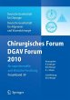 Chirurgisches Forum und DGAV Forum 2010... - Bild 1