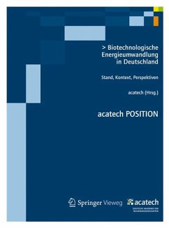 Biotechnologische Energieumwandlung in Deutschland (eBook, PDF)