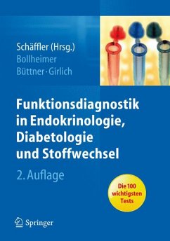 Funktionsdiagnostik in Endokrinologie, Diabetologie und Stoffwechsel (eBook, PDF) - Schäffler, Andreas; Bollheimer, Cornelius; Büttner, Roland; Girlich, Christiane